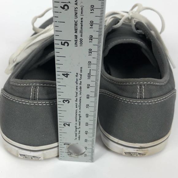 Vans Women’s Low Top Gray Sneakers Size 10 - Picture 12 of 12